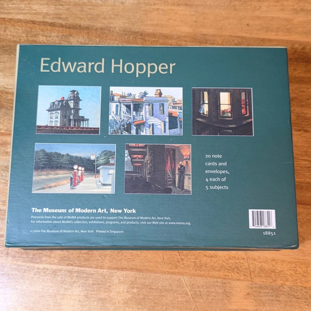 Edward Hopper MoMA Note Card Set 13 Blank Cards Envelopes American Realism Art
